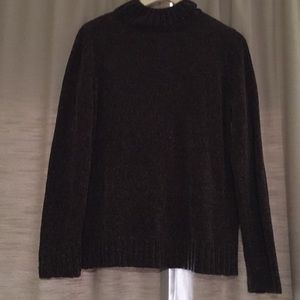 Chenille turtleneck sweater